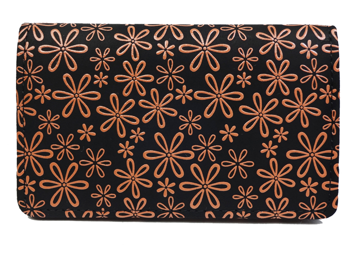 バレンタイン カードケース 印傳屋 印伝 本革 和柄 送料無料 甲州印伝 本皮 レザー 革 日本製 軽量 軽い おしゃれ 2501c プレゼント ギフト  母 花以外 | 印傳屋 | 05