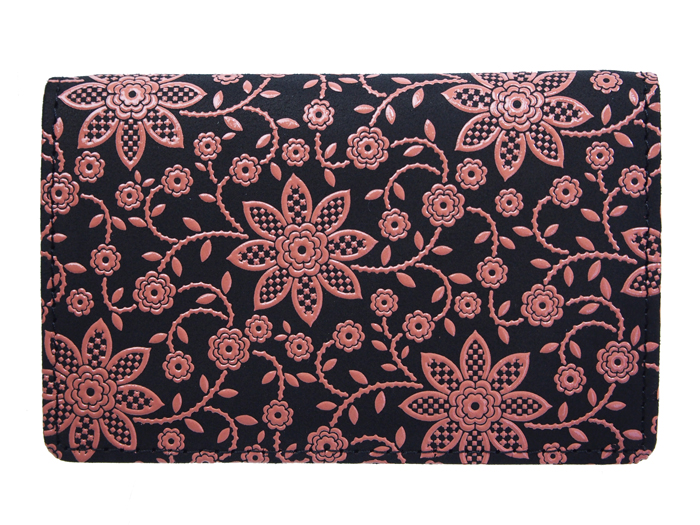 バレンタイン カードケース 印傳屋 印伝 本革 和柄 送料無料 甲州印伝 本皮 レザー 革 日本製 軽量 軽い おしゃれ 2501c プレゼント ギフト  母 花以外 | 印傳屋 | 12