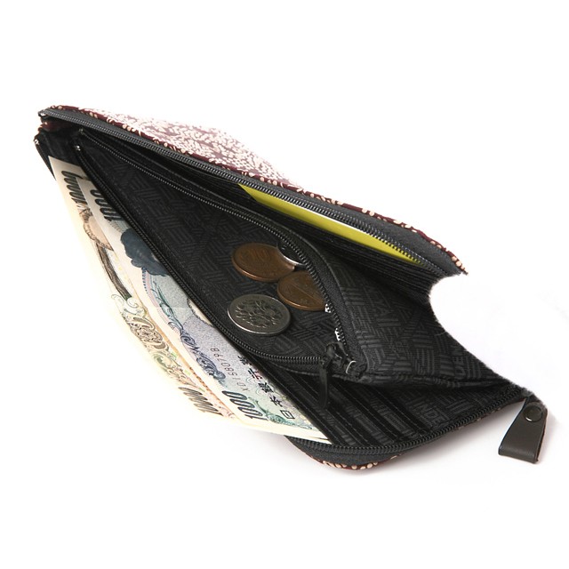 バレンタイン 春財布 長財布 印傳屋 L字 ファスナー 財布 本革 束入 印傳屋 印伝 印傳 和柄 甲州印伝 レザー 革 日本製 軽量 軽い 2315d レディース ギフト | 印傳屋 | 08