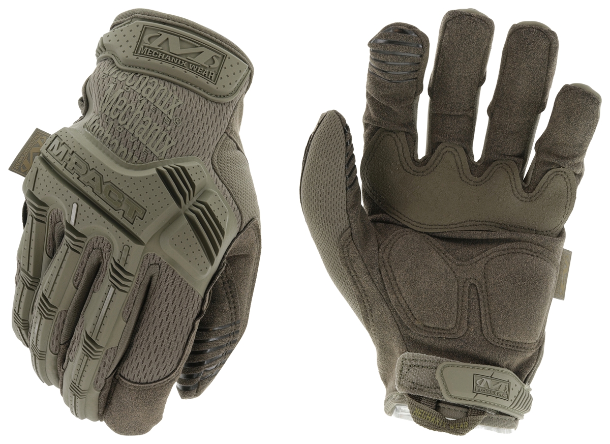 Mechanix Wear メカニクスウェア M-Pact エムパクト OD グリーン グローブ 手袋 軍手 サバゲー バイク 整備 メカニック 作業用 送料無料 MPT-60