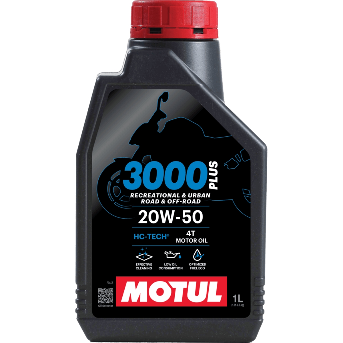 モチュール 3000 PLUS 20W50 1L 4缶 4本 プラス 正規品 MOTUL（モチュール） 3000 PLUS 4T 20W-50 1L エンジンオイル バイク