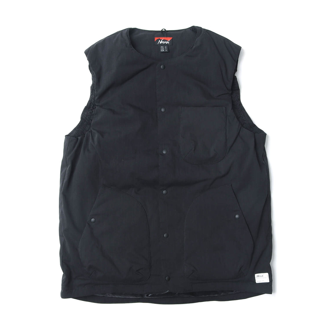 NANGA（ナンガ） HINOC RIPSTOP INNER DOWN VEST BLK XL : バイクと