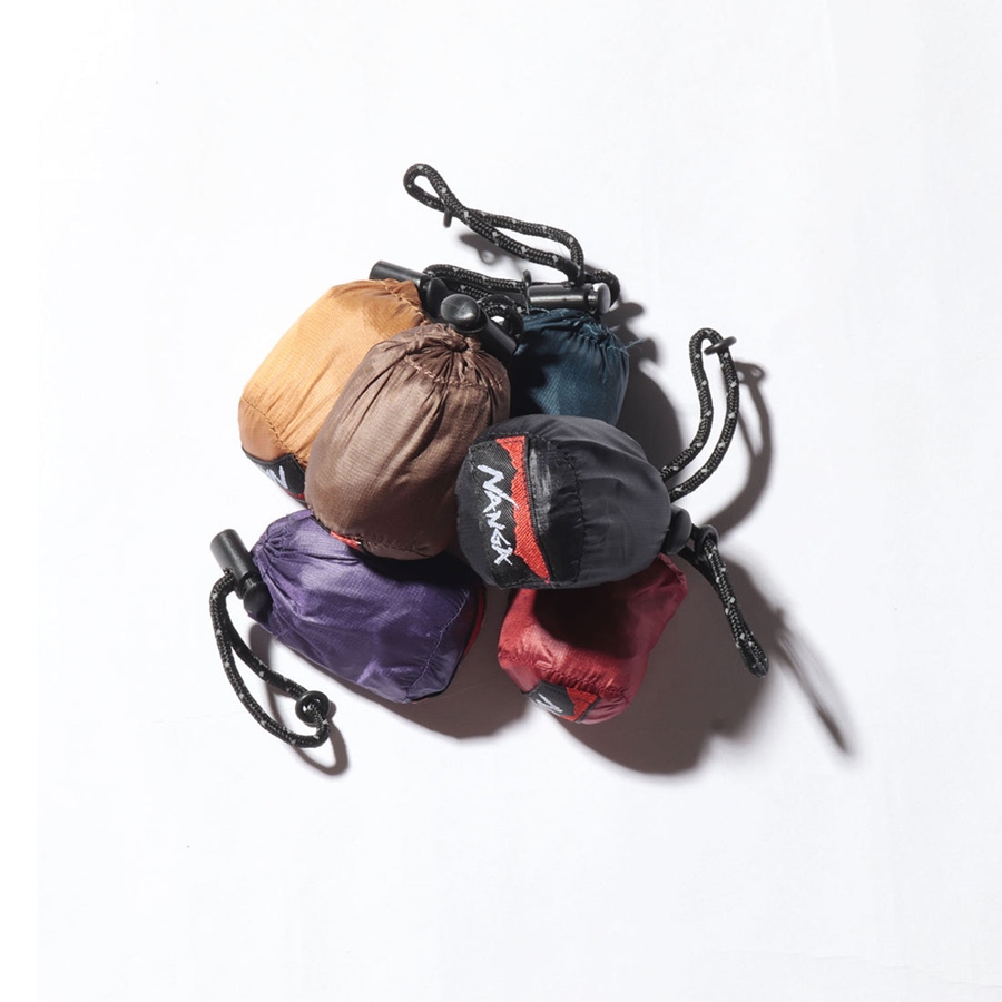 NANGA ナンガ POCKETABLE ECO BAG LIVE THE LIFE ポケッタブル エコバッグ BLK ブラック N0003207