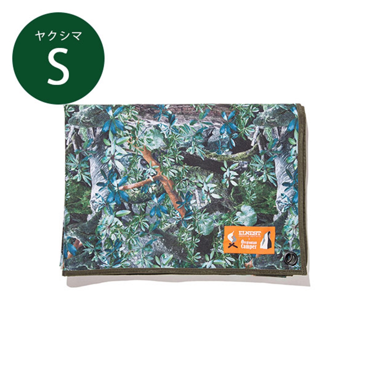 Oregonian Camper × ELNEST CREATIVE ACTIVITY 防水グランドシート Sサイズ (ヤクシマ フォレストラ カモ) WATERPROOF GROUND SHEET S SIZE (YAKUSHIMA Forestra Camo) オレゴニアンキャンパー ENB2050YA