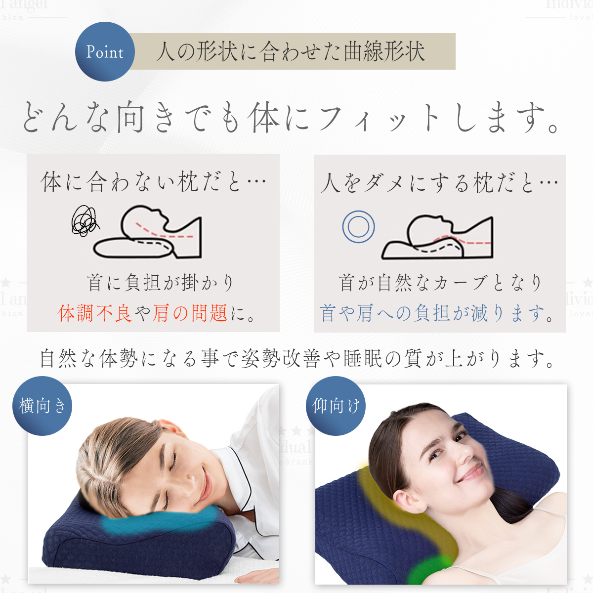 枕 まくら 肩こり 首が痛い 横向き 人気 おすすめ 低反発枕 母の日 ギフト 安眠枕 首こり 送料無料 いびき ストレートネック 快眠枕 頸椎 人をダメにする枕 ★ |  | 18