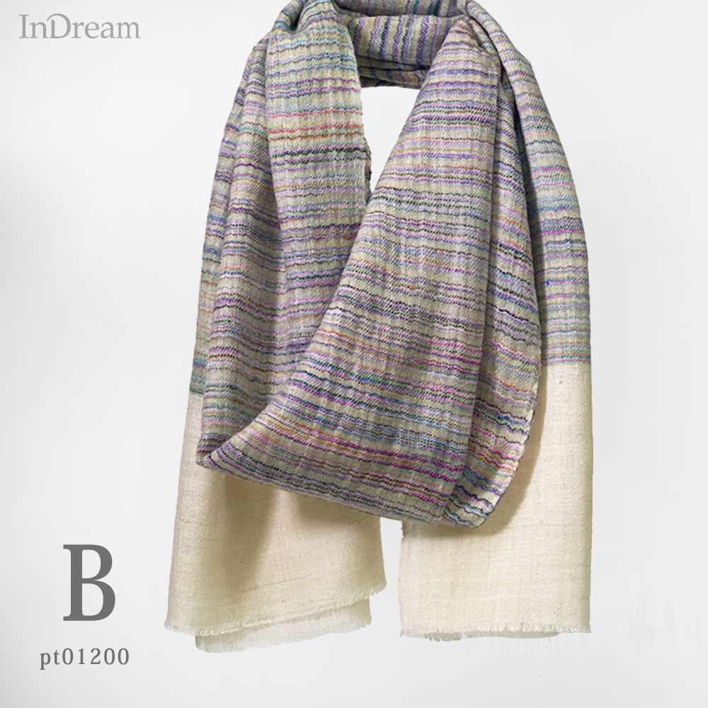 InDream ストール パシュミナ マフラー 手織り 全6種 カシミヤ100% 春 秋冬  クリスマス ギフト 誕生日 プレゼント 女性 60代 70代 |  | 02