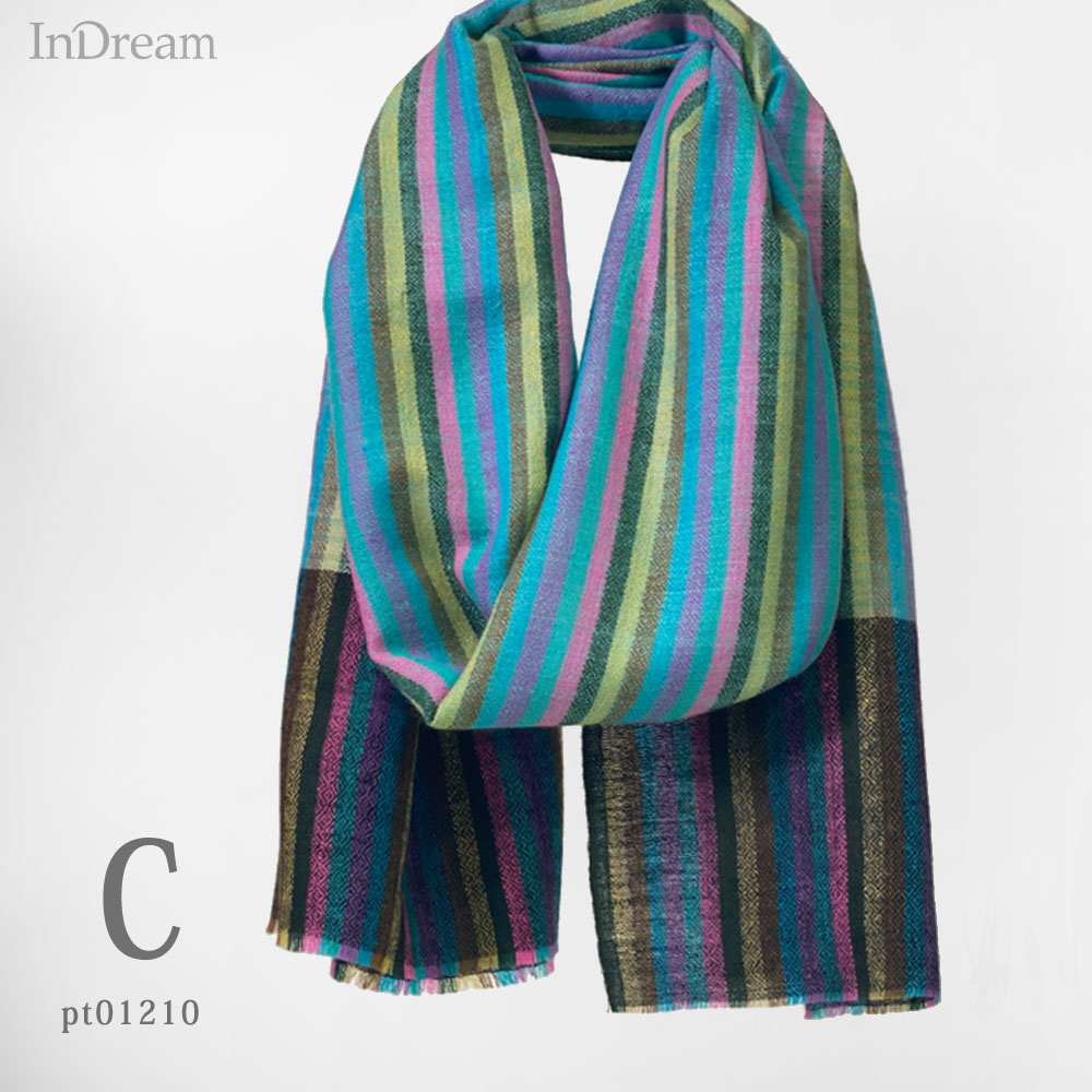 InDream ストール パシュミナ マフラー 手織り 全6種 カシミヤ100% 春 秋冬  クリスマス ギフト 誕生日 プレゼント 女性 60代 70代 |  | 03