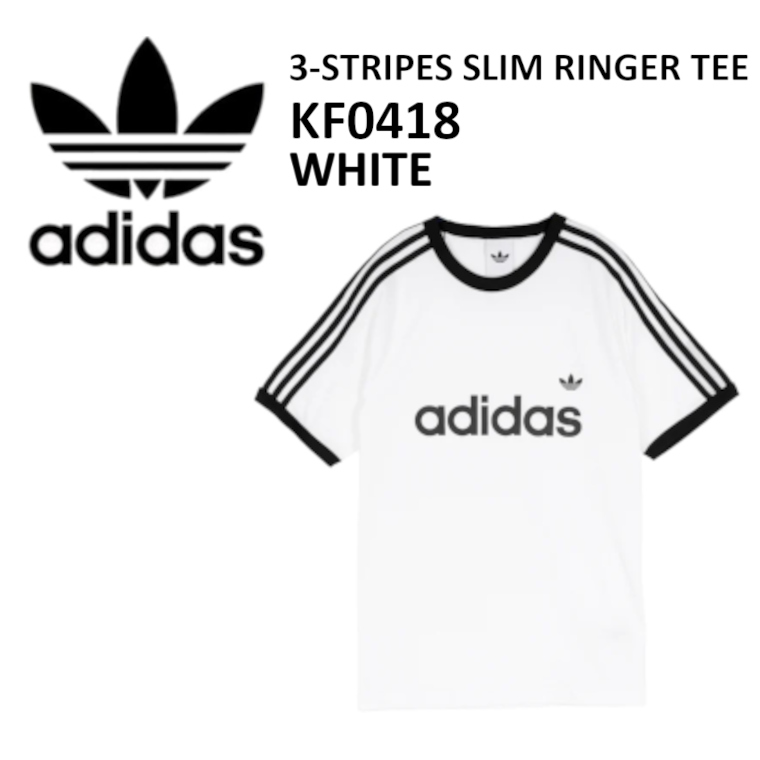 adidas Originals アディダス オリジナルス 3-STRIPES SLIM RIGER TEE