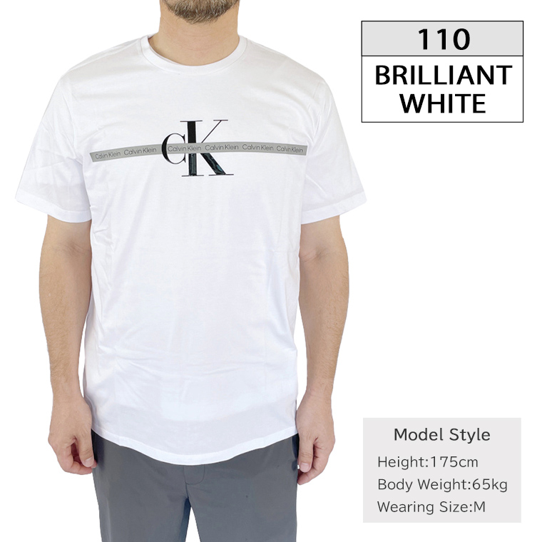 Calvin Klein カルバンクライン Tシャツ 半袖 フロントロゴ CK