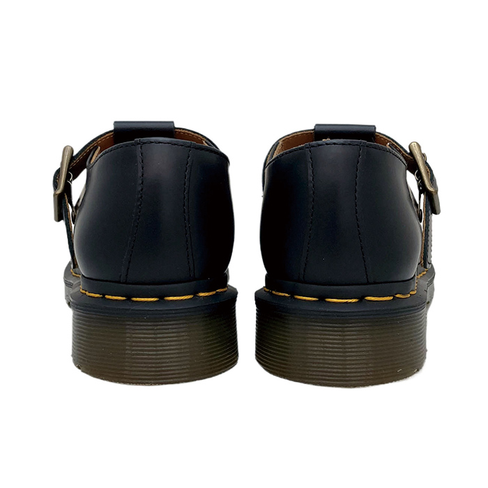 【美品】ドクターマーチン 〈POLLEY〉Tバーストラップレザーシューズ　黒 Dr.Martens（ドクターマーチン） シューズ POLLEY ポリー Tバー