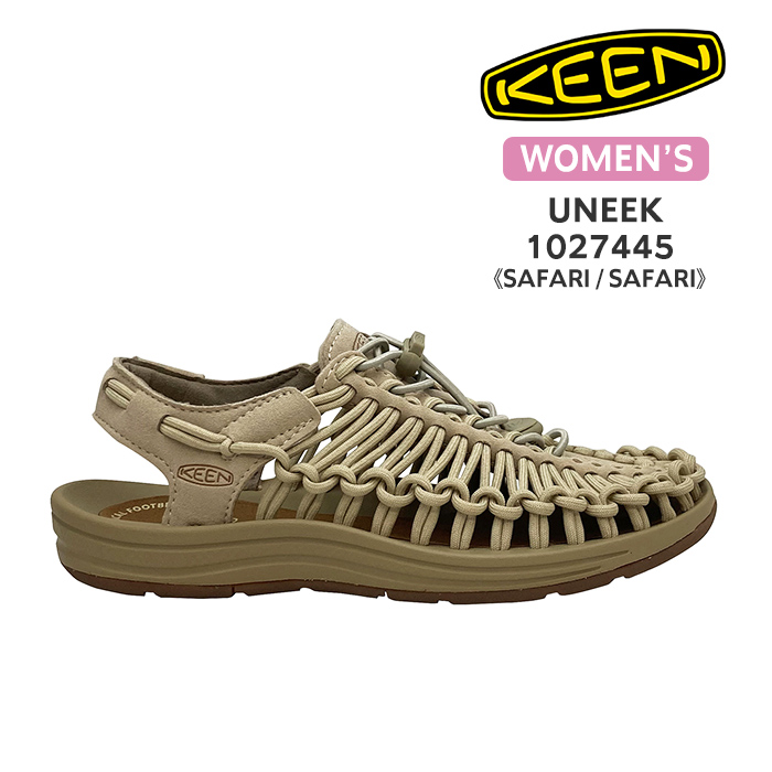 キーン KEEN サンダル レディース 1027445 WOMEN'S UNEEK ウィメンズ ユニーク SAFARI / SAFARI  サファリ/サファリ ベージュ