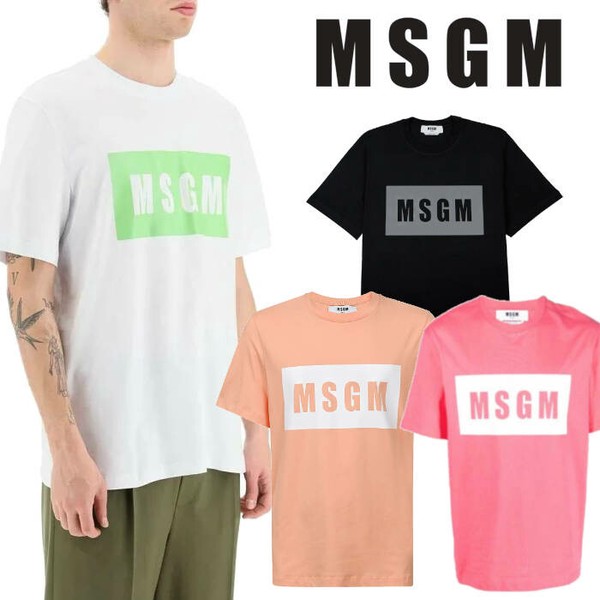 MSGM（エムエスジーエム） box logo t-shirt / ボックスロゴ 半袖 T 