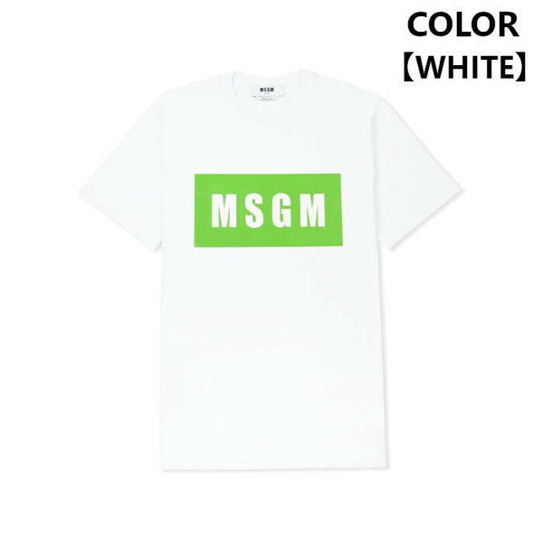 MSGM（エムエスジーエム） box logo t-shirt / ボックスロゴ 半袖 T 