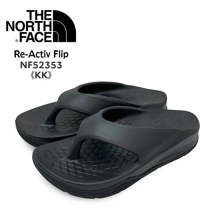 ザ・ノース・フェイス リアクティブ フリップ トングサンダル　ブラック 27cm THE NORTH FACE（ザ ノースフェイス） ザ ノースフェイス サンダル Re