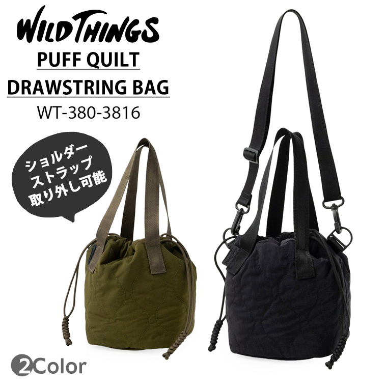 WILD THINGS（ワイルドシングス） ショルダーバッグ パフキルトドロー