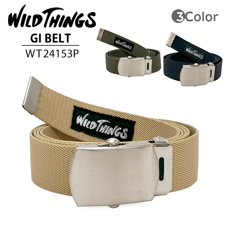 WILD THINGS（ワイルドシングス） ガチャベルト WT24153P GI BELT ロゴ