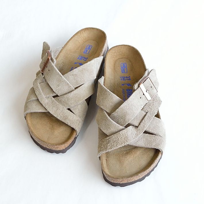 ビルケンシュトック ルガーノSFB 1024513 1024546 サンダル トープ 革 スエードレザー レディース メンズ BIRKENSTOCK Lugano Taupe｜infinity｜02