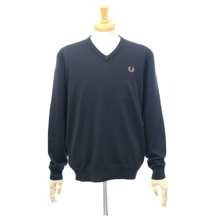 FRED PERRY（フレッドペリー） K9600 Vネック 長袖 プルオーバーニット 