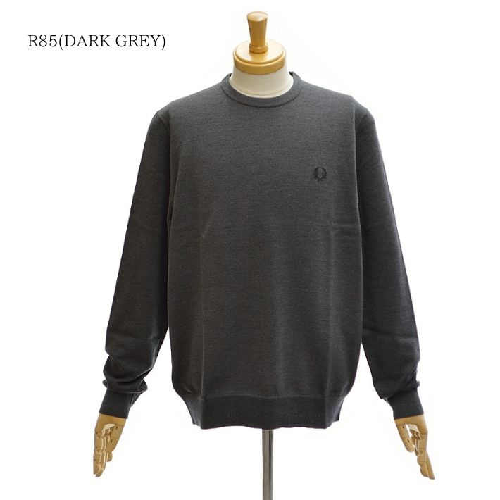 FRED PERRY（フレッドペリー） K9601 クルーネック 長袖 プルオーバー 