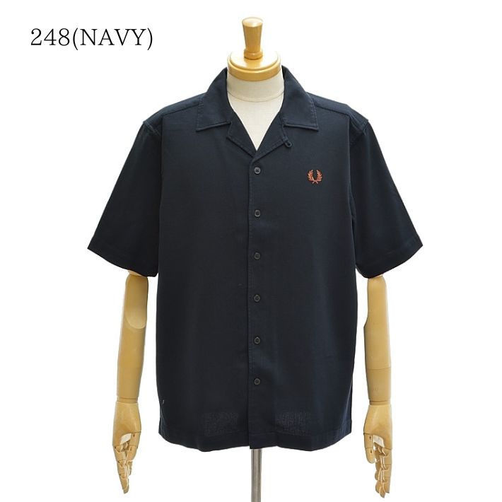 FRED PERRY フレッドペリー M7774 メンズ 半袖シャツ オープン