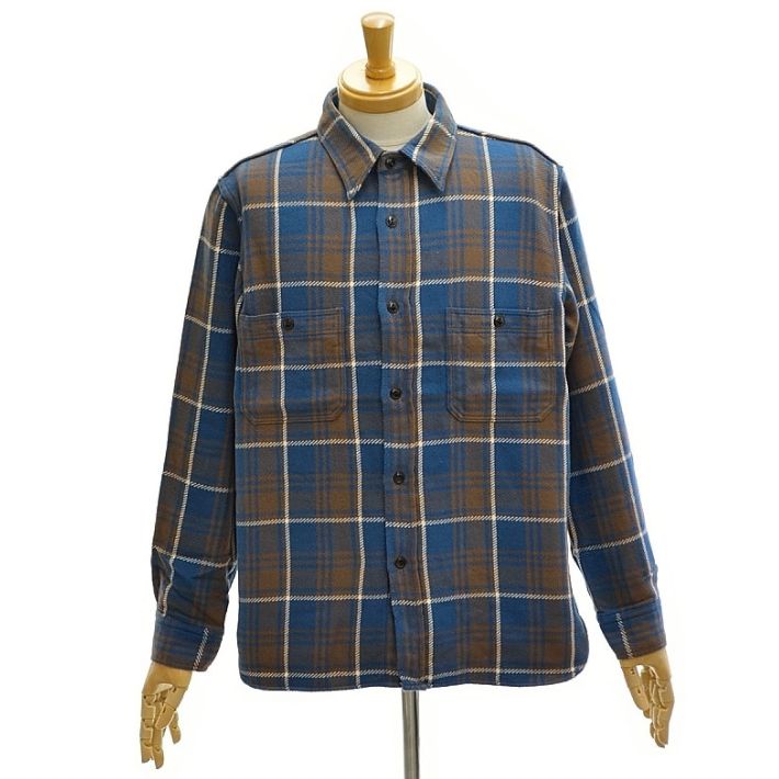 フルカウント 4106 オリジナルコットンチェック ワークシャツ ネルシャツ ワンウォッシュ メンズ FULLCOUNT Original Cotton Check Flannel Work Shirt | FULLCOUNT | 01