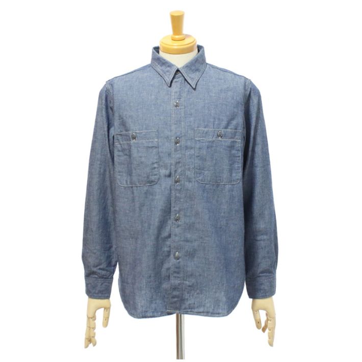 フルカウント 4810 長袖 シャンブレーシャツ メンズ FULLCOUNT Chambray Shirt | FULLCOUNT | 02