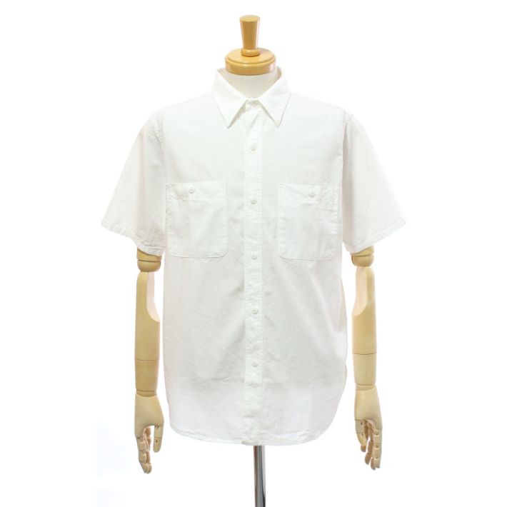 フルカウント 4821 半袖 シャンブレーシャツ ワークシャツ ブラック メンズ FULLCOUNT Chambray Shirt Half Sleeve [メール便可] | FULLCOUNT | 02