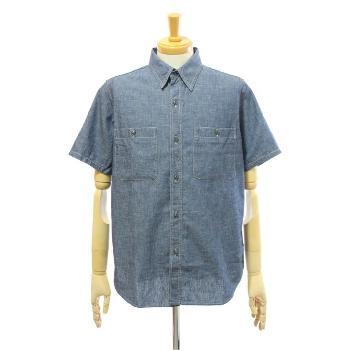 メール便可] フルカウント 4821 半袖 シャンブレーシャツ ワークシャツ ブラック メンズ FULLCOUNT Chambray Shirt  Half Sleeve : fullcount-4821 : インフィニティ ヤフー店 - 通販 - Yahoo!ショッピング