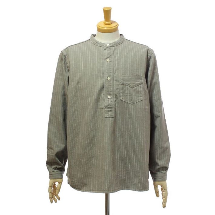 フルカウント 4900G へリンボン ペンシルストライプ ファーマーズシャツ メンズ FULLCOUNT Herringbone Pencil Stripe Farmers Shirt | FULLCOUNT | 01