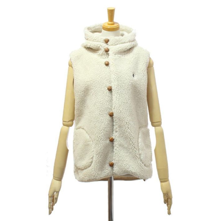 GYMPHLEX（ジムフレックス） J-1069BOA ボアベスト くるみボタン