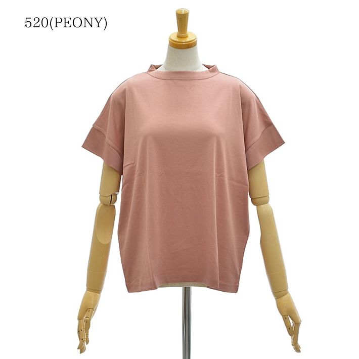 レディース handvaerk ハンドバーク ボトルネック ショートスリーブカットソー 品番：6250 トップス 半袖Tシャツ カットソー シンプル【1枚までメール便可】 handvaerk レディース ハンドバーク ボトルネック ショート