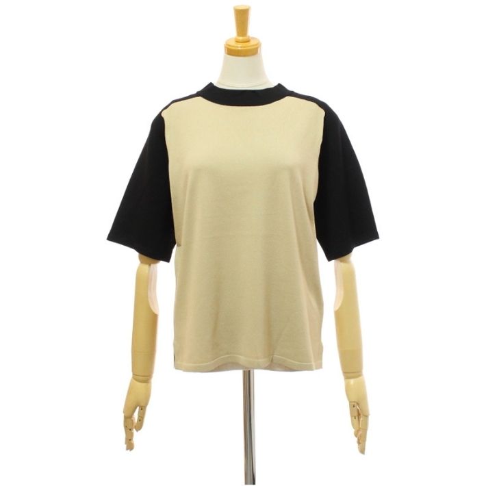 ケレン CHIA BIBOLOR LKL24HBL2108 バイカラー ハーフスリーブ ニット トップス KELEN BICOLOR HALF SLEEVE KNIT TOPS [メール便可] Kelen ケレン CHIA BIBOLOR LKL24HBL2108 バイカラー ハーフ