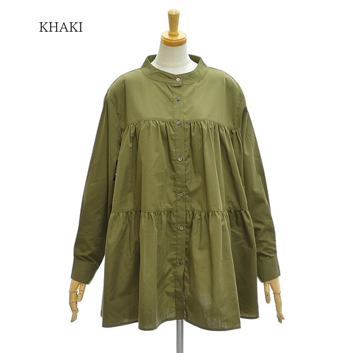 ケレン COCCO LKL24WBL2178 ティアード デザイン ブラウス 長袖 シャツ KELEN TIEREC DESIGN BLOUSE [メール便可] Kelen ケレン COCCO LKL24WBL2178 ティアード デザイン ブラウス