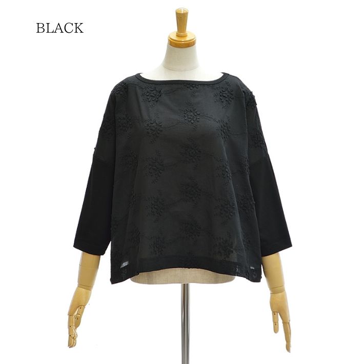 ケレン LOU LKL25HBL2204 フラワー レース プルオーバー ブラウス KELEN [メール便可] KELEN フラワーレースプルオーバー LOU レディース 七分袖 透け