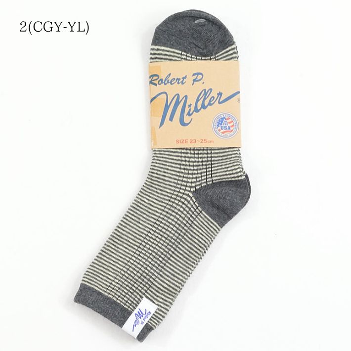 ロバートピーミラー Robert P.Miller 326C クルーレングスソックス 靴下 Crew length socks｜infinity｜03