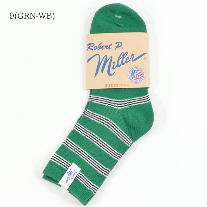 ロバートピーミラー Robert P.Miller 326C クルーレングスソックス 靴下 Crew length socks｜infinity｜10