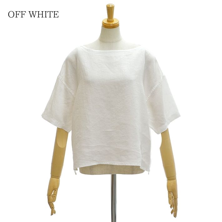 オーチバル・オーシバル ボートネック リネンプルオーバー ブラウス OR-B0388YLM レディース ORCIVAL [メール便可] ORCIVAL オーチバル・オーシバル ボートネック リネンプル