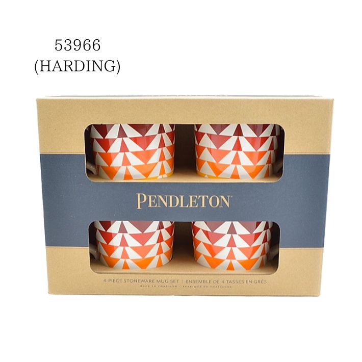 ペンドルトン XC710 セラミックマグカップ 4つセット 磁器 カップ コップ ギフト キャンプ 電子レンジ対応 食洗器対応 STONEWARE MUGS 4P PENDLETON | PENDLETON | 01