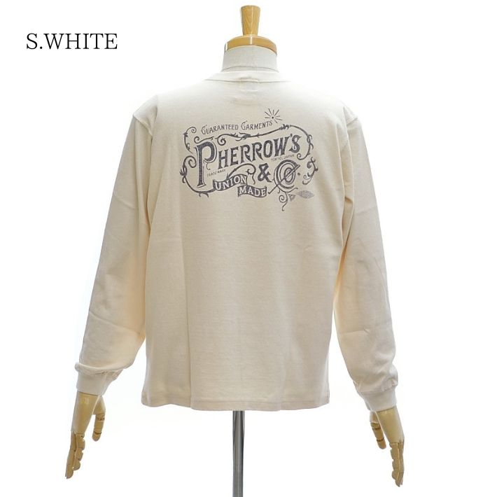 フェローズ 26W-PLT3 Tシャツ プリント ロンT 長袖 オリジナル天竺 ヘビーウェイト メンズ HEAVY WEIGHT LONG SLEEVE TEE PHERROW'S | Pherrow's | 01