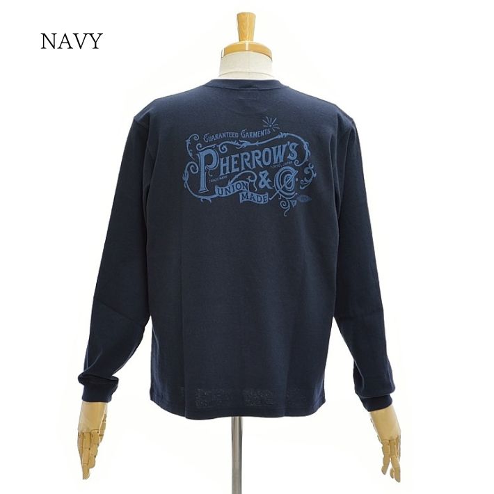フェローズ 26W-PLT3 Tシャツ プリント ロンT 長袖 オリジナル天竺 ヘビーウェイト メンズ HEAVY WEIGHT LONG SLEEVE TEE PHERROW'S | Pherrow's | 02