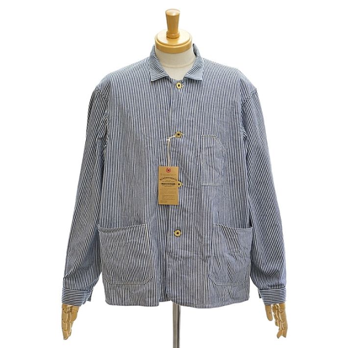XLサイズ！south2west8 インディゴヒッコリーカバーオールジャケット 0003206166_10.jpg