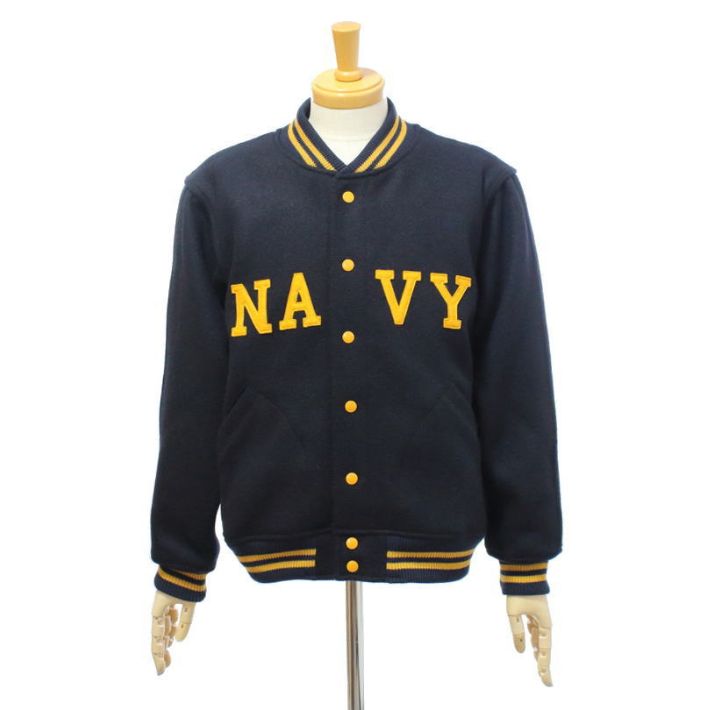 ウエアハウス Lot.2240 1950'S NAVY VARSITY JACKET アップリケ スタジャン メンズ WAREHOUSE | WAREHOUSE | 01