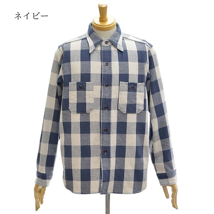 ウエアハウス Lot.3104 A柄 ネルシャツ ワンウォッシュ 裏起毛 メンズ WAREHOUSE FLANNEL SHIRTS