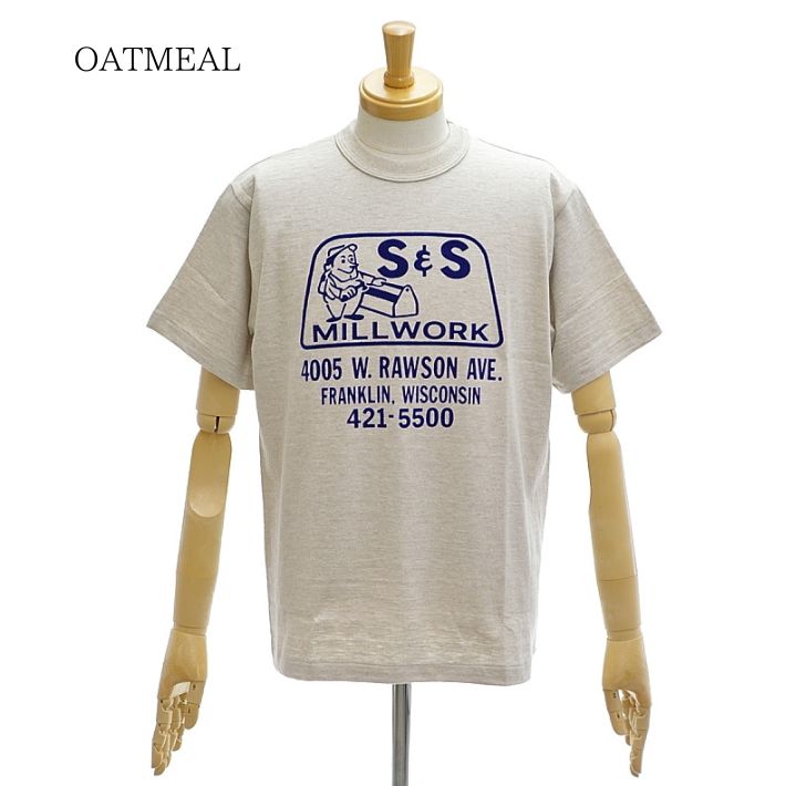 ウエアハウス Lot.4601 S&S サイズL ワンウォッシュ　オフホワイト WAREHOUSE（ウエアハウス） Lot.4601「S&S」Tシャツ クルーネック 半袖