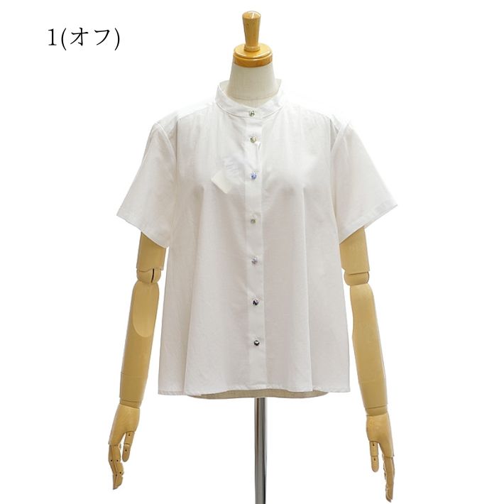 parkes パークス PH2522006 リバティアソートくるみボタン 半袖