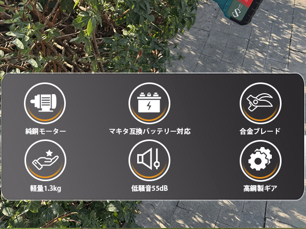 高枝 チェーンソー 芝刈り機 バッテリー 充電式 バリカン ヘッジ