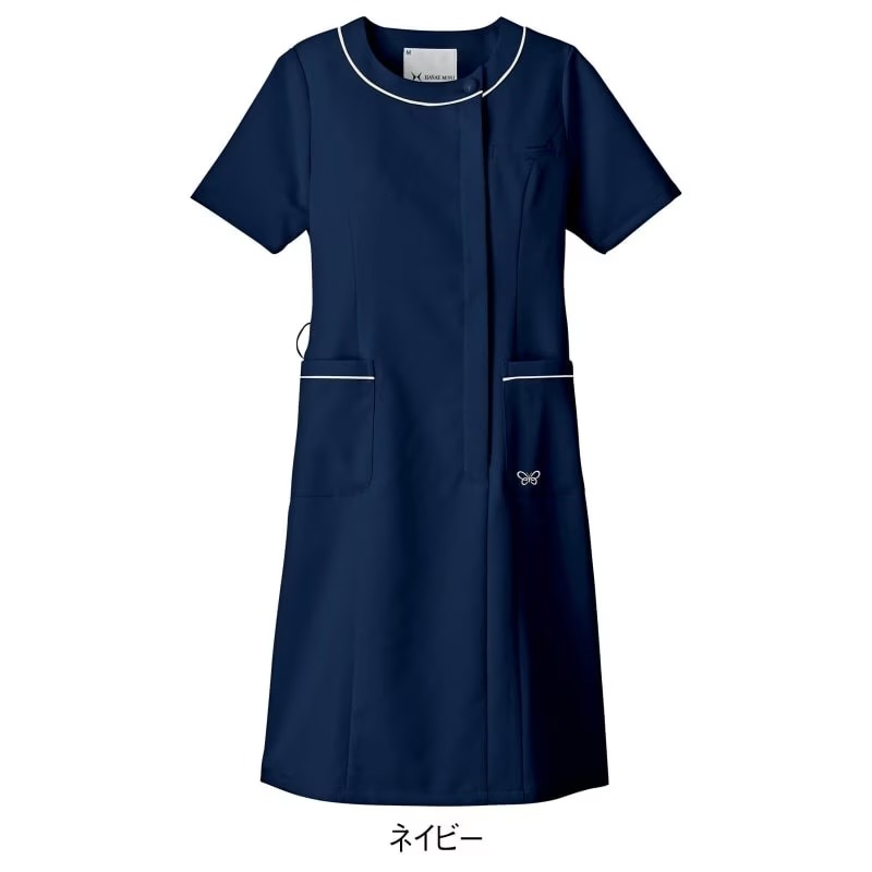 ハナエモリ　アンファミエ　ワンピース　ナースウェア　Lサイズ アンファミエ ナース服 白衣 ワンピース ナースウェア 医療用