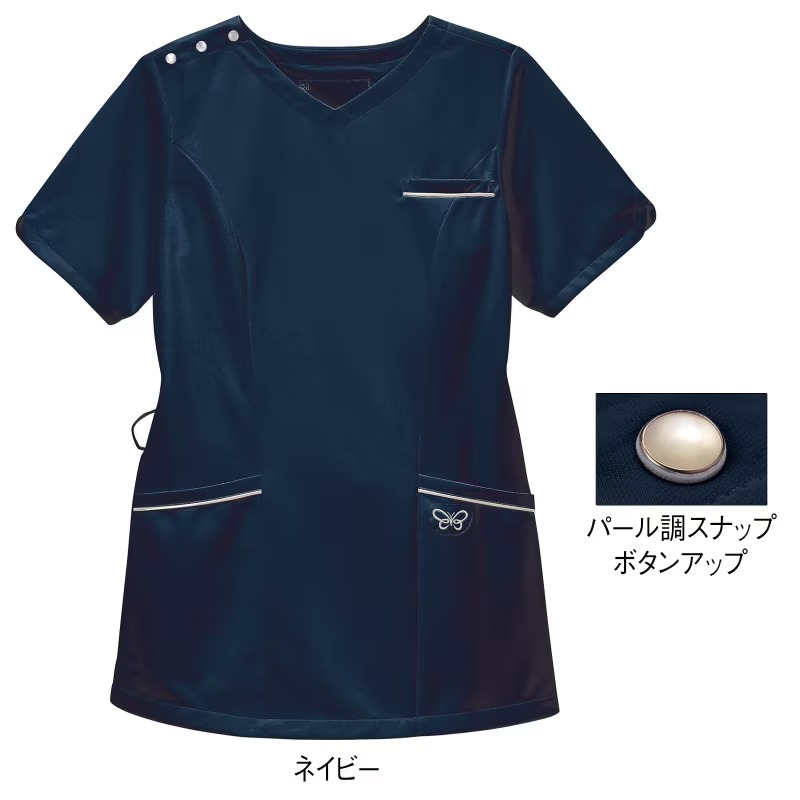 即購入可能 ハナエモリ ナース服 アンファミエ ネイビー Lサイズ