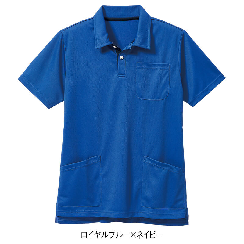 アンファミエ ポロシャツ 介護 保育 看護 清掃員 ユニフォーム 半袖 