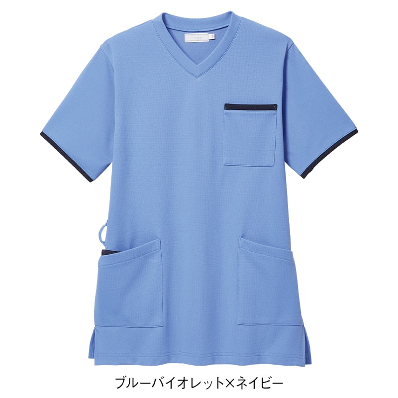 アンファミエ スクラブ 医療 前開き 白衣 メンズ レディース ナース服